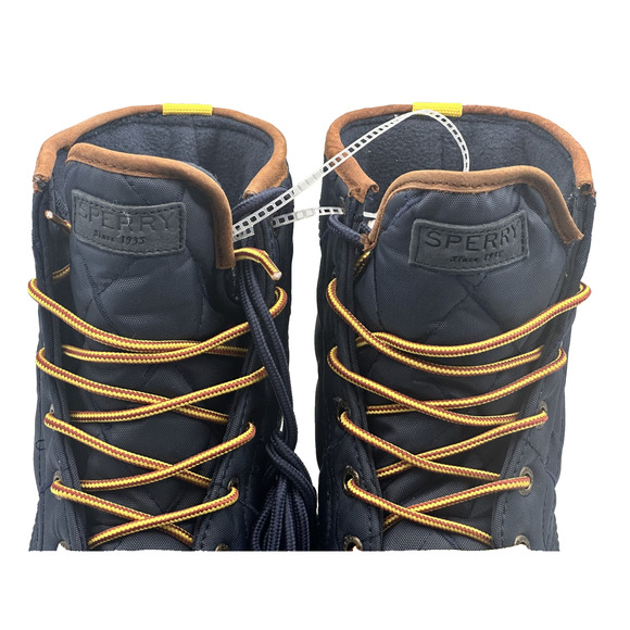 Sperry Saltwater Navy Yellow Nylon Duck Boots Mens Winter Rain Shoes Size 9 main image 7